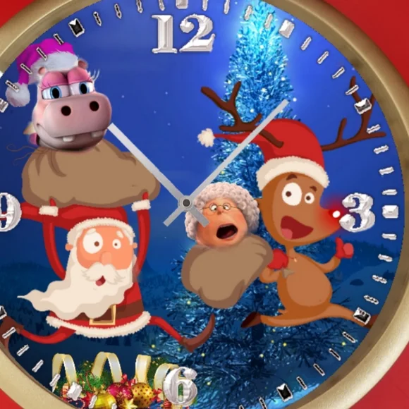Run Run Rudolph clock - Picture 3 of 3
